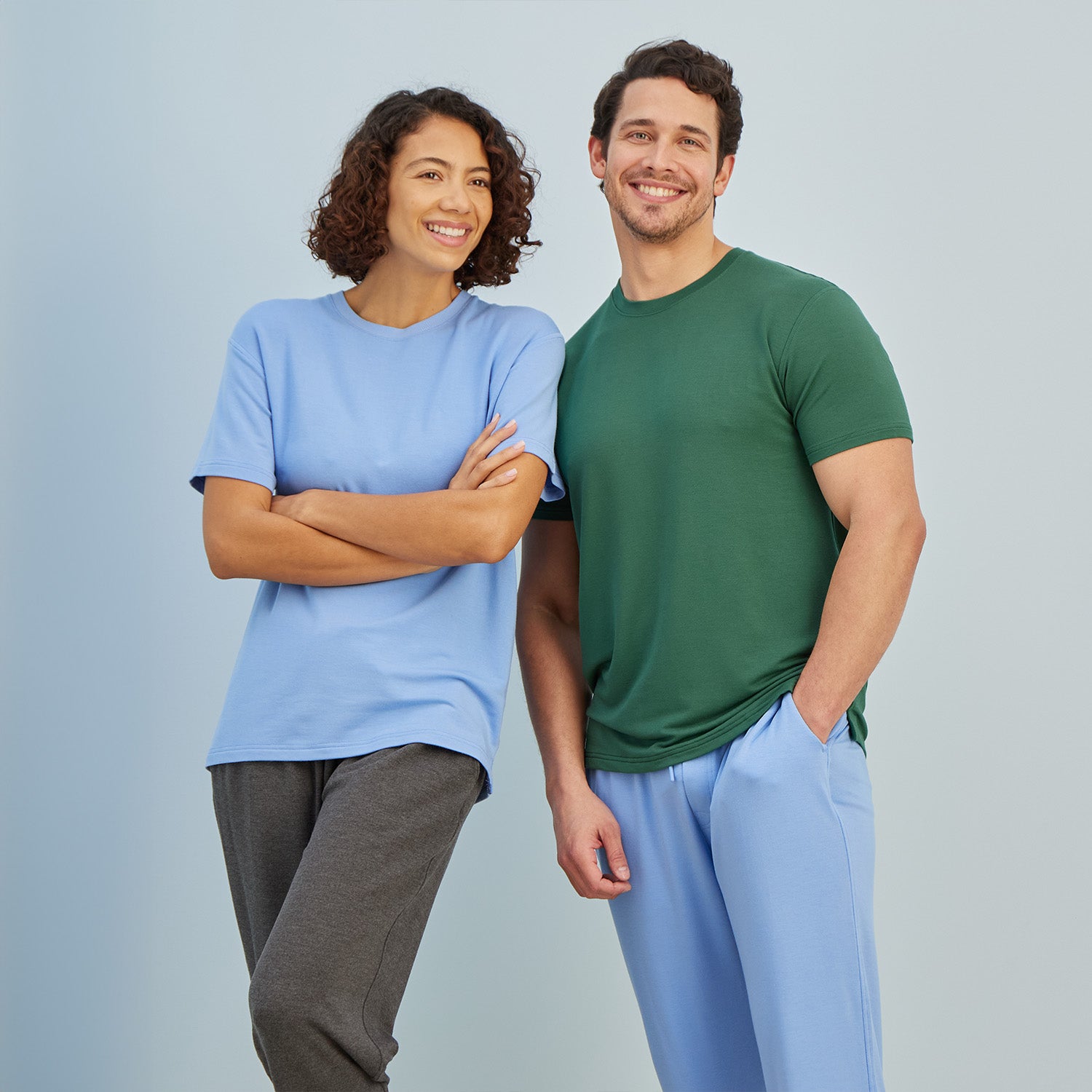 modelsizing1: Thomas is 5’10” and wearing a medium. | modelsizing1: Sharee is 5’9” and wearing a small. | type: unisex