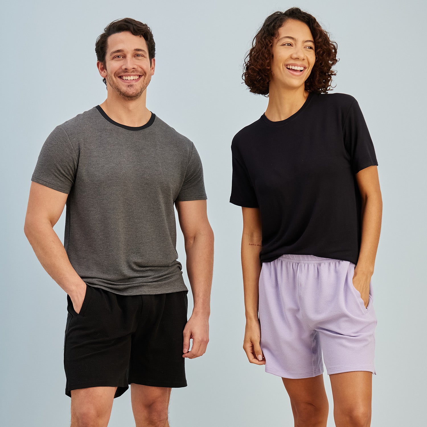 modelsizing1: Thomas is 5’10” and wearing a medium. | modelsizing1: Sharee is 5’9” and wearing a small. | type: unisex