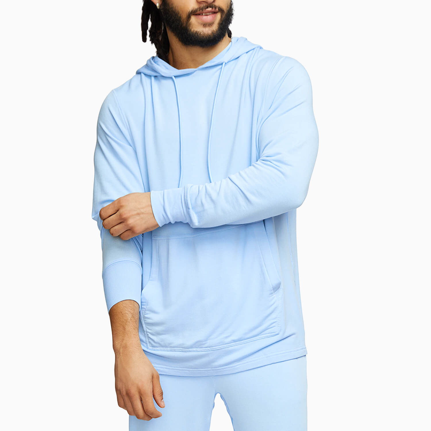 modelsizing1: Laurencio is 5’11” and wearing a medium. | type: men
