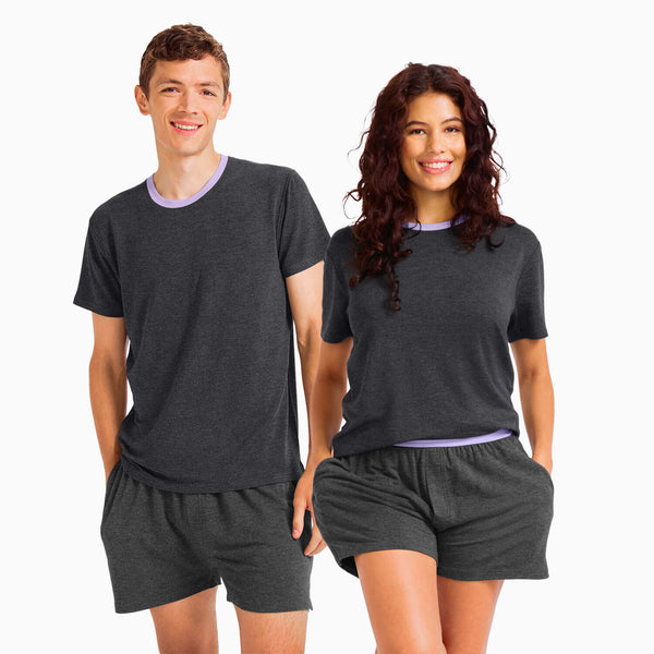 modelsizing1: Kenny is 6'1" and wearing a medium. | modelsizing2: Isabella is 5’9” and wearing a small.