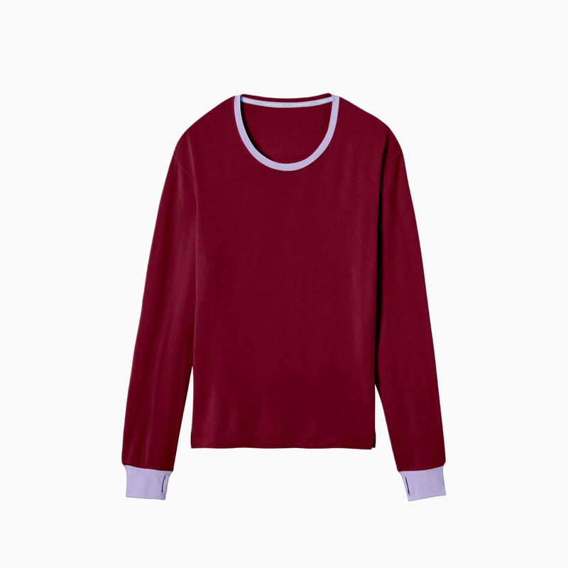 Cabernet/Lavender Long-Sleeve JamTee