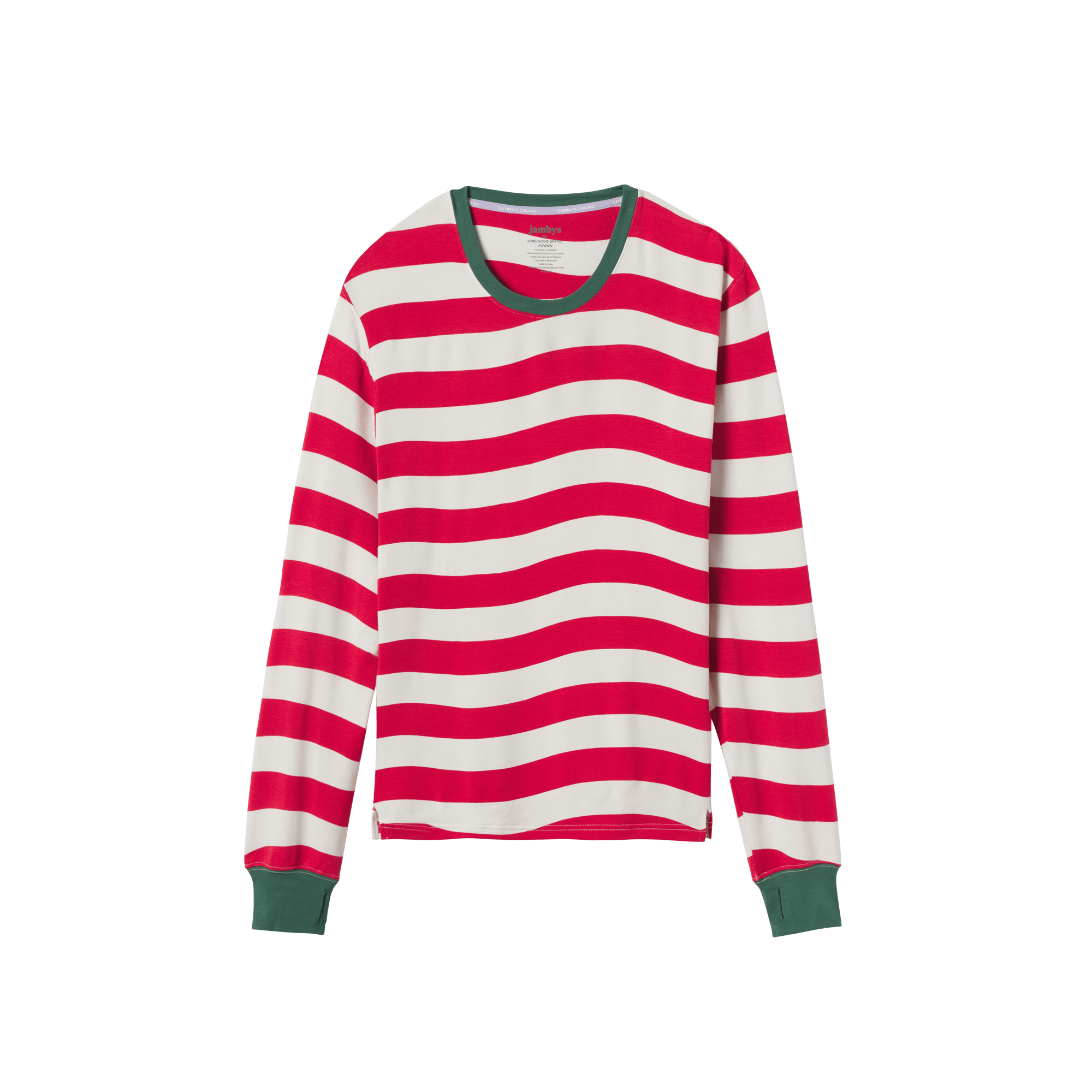 Candy Cane Long-Sleeve JamTee - Jambys