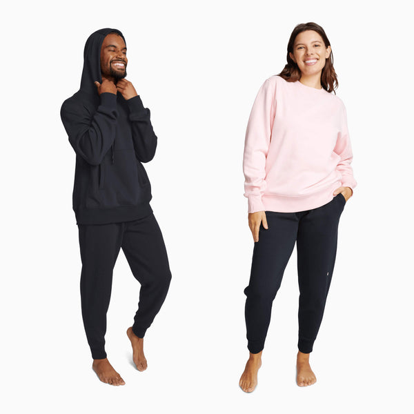 modelsizing1: Blest is 5’8” and wearing a medium. | modelsizing2: Dana is 5’9” and wearing a medium. | first: mens, womens, best-sellers, tops, bottoms