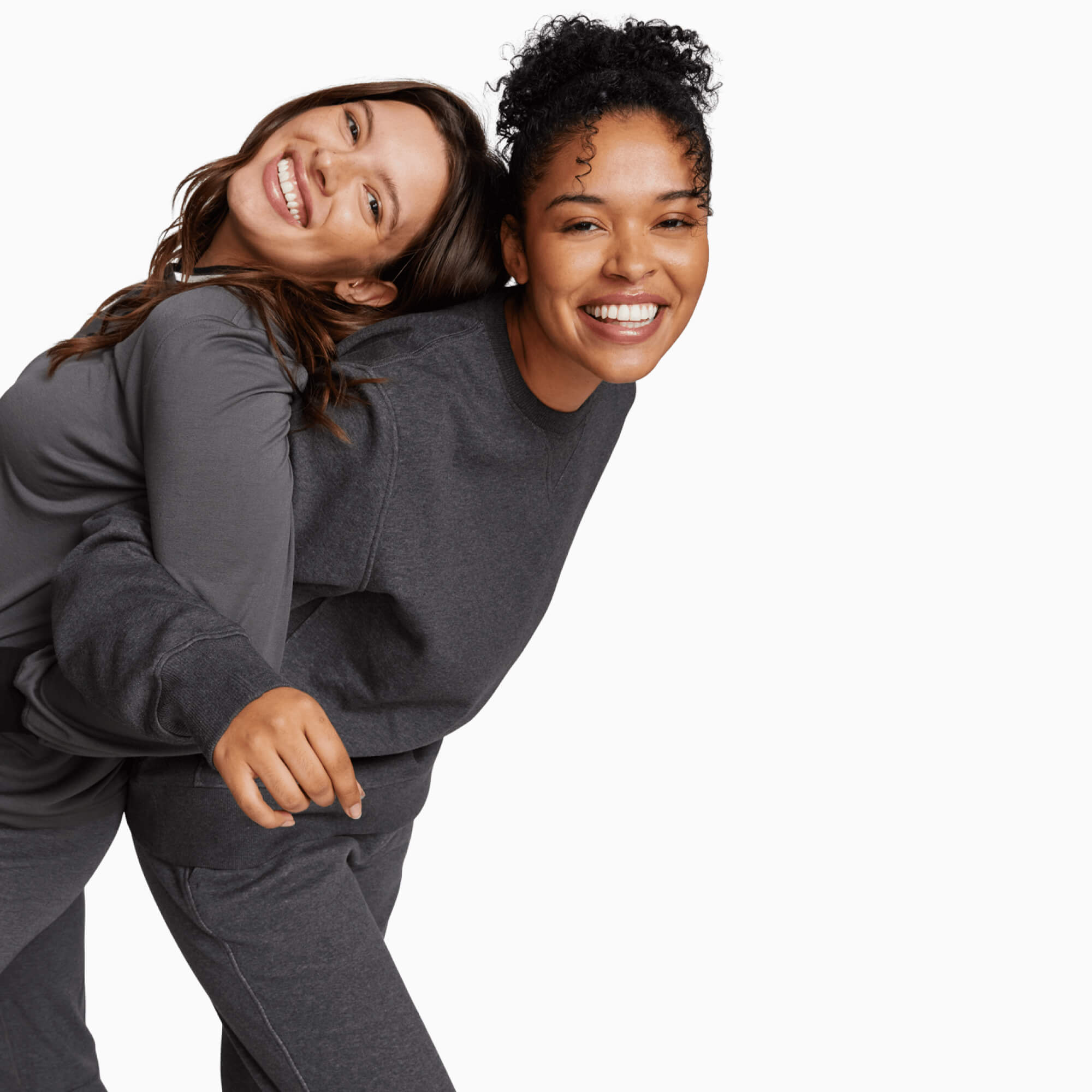 modelsizing1: Dana is 5’9” and wearing a medium. | modelsizing2: Marisa is 5’8” and wearing a small. | first: womens, best-sellers, tops, bottoms | type: unisex